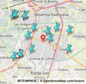Mappa Corso Stati Uniti, 35010 Padova PD, Italia (2.21688)