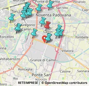 Mappa Corso Stati Uniti, 35010 Padova PD, Italia (2.1125)