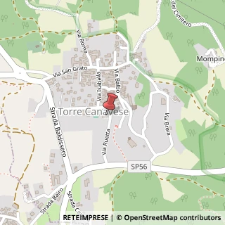 Mappa Via Ruetta, 10, 10010 Torre Canavese, Torino (Piemonte)