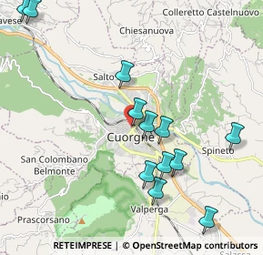 Mappa 10082 Cuorgnè TO, Italia (2.18167)