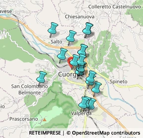 Mappa 10082 Cuorgnè TO, Italia (1.33368)