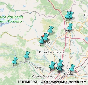 Mappa 10082 Cuorgnè TO, Italia (17.73813)