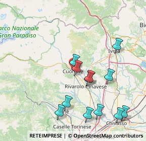 Mappa 10082 Cuorgnè TO, Italia (16.8275)