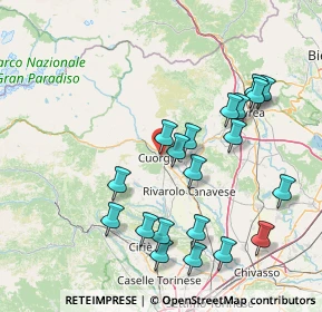 Mappa 10082 Cuorgnè TO, Italia (16.395)