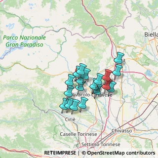 Mappa Via Trieste, 10082 Cuorgnè TO, Italia (10.3125)