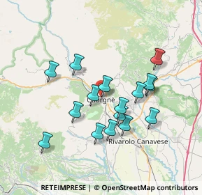 Mappa 10082 Cuorgnè TO, Italia (6.4)