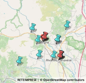 Mappa 10082 Cuorgnè TO, Italia (5.78471)