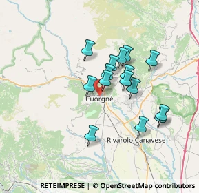 Mappa Via Trieste, 10082 Cuorgnè TO, Italia (5.564)