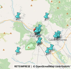 Mappa 10082 Cuorgnè TO, Italia (3.03267)