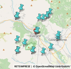 Mappa 10082 Cuorgnè TO, Italia (4.2145)