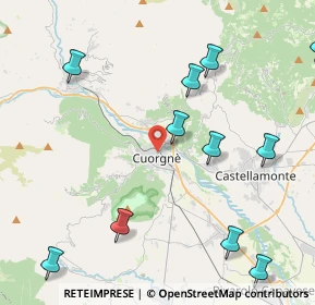 Mappa 10082 Cuorgnè TO, Italia (5.63417)