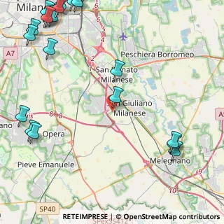 Mappa Via Marignano, 20098 Civesio MI, Italia (6.905)