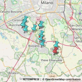 Mappa Presso Fiordaliso, 20089 Rozzano MI, Italia (3.05462)