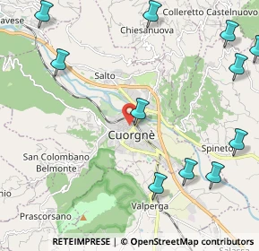 Mappa Piazza Boetto, 10082 Cuorgnè TO, Italia (3.085)