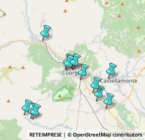 Mappa Via Arduino, 10082 Cuorgnè TO, Italia (3.76667)