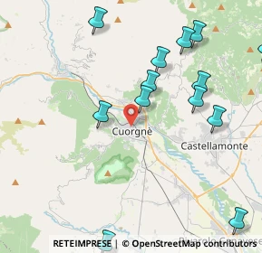 Mappa Via Giuseppe Garibaldi, 10082 Cuorgnè TO, Italia (4.85385)