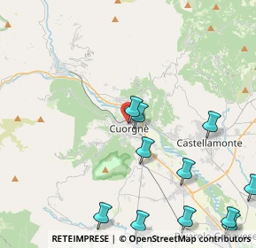 Mappa Via Giuseppe Garibaldi, 10082 Cuorgnè TO, Italia (5.53818)