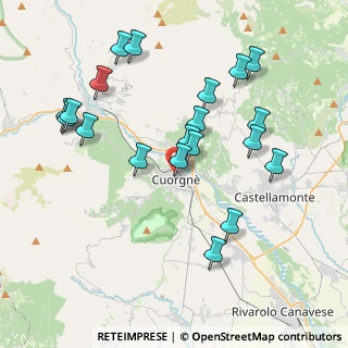 Mappa Via Giuseppe Garibaldi, 10082 Cuorgnè TO, Italia (4.072)