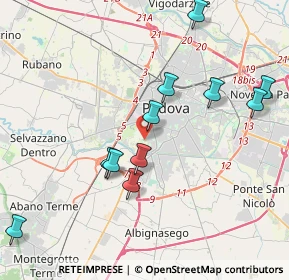 Mappa Via Monte Pertica, 35143 Padova PD, Italia (4.13545)
