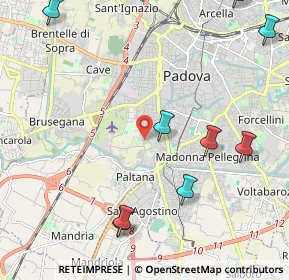 Mappa Via Monte Pertica, 35143 Padova PD, Italia (3.24583)