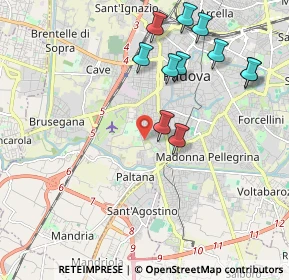 Mappa Via Monte Pertica, 35143 Padova PD, Italia (2.13727)