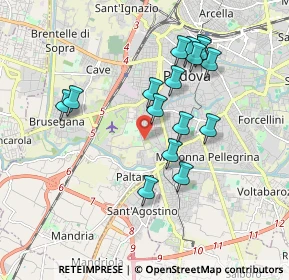 Mappa Via Monte Pertica, 35143 Padova PD, Italia (1.7275)