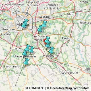 Mappa Via Nino Bixio, 20098 San Giuliano Milanese MI, Italia (6.69455)