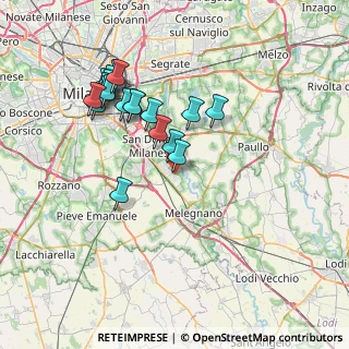 Mappa Via Nino Bixio, 20098 San Giuliano Milanese MI, Italia (7.3275)