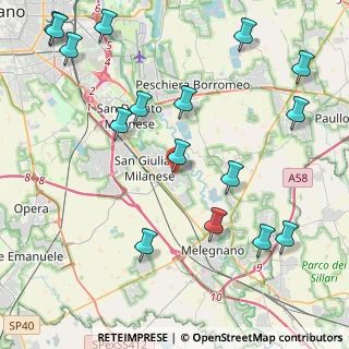 Mappa Via Nino Bixio, 20098 San Giuliano Milanese MI, Italia (5.3475)