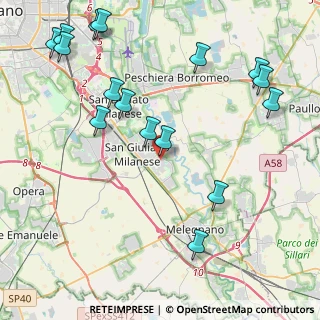 Mappa Via Nino Bixio, 20098 San Giuliano Milanese MI, Italia (5.18125)