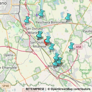 Mappa Via Nino Bixio, 20098 San Giuliano Milanese MI, Italia (3.56583)