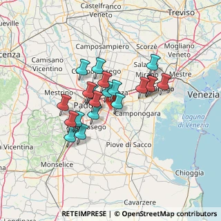 Mappa Via Firenze, 35020 Villatora PD, Italia (10.43)