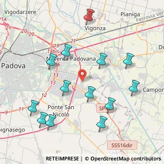 Mappa Via Firenze, 35020 Villatora PD, Italia (4.53154)