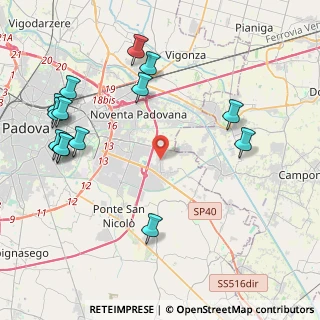Mappa Via Firenze, 35020 Villatora PD, Italia (5.04071)