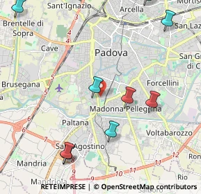 Mappa Via Francesco Piccoli, 35123 Padova PD, Italia (3.0375)