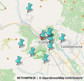 Mappa Via Camposanto, 10082 Cuorgnè TO, Italia (3.13182)