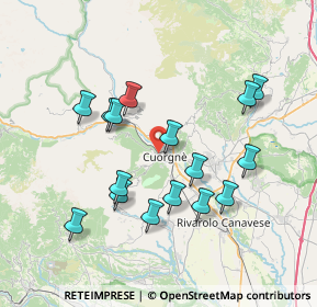 Mappa Via Camposanto, 10082 Cuorgnè TO, Italia (7.09063)