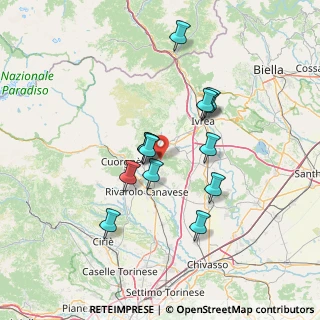 Mappa Via Canonico Bertetti, 10010 Torre Canavese TO, Italia (11.82385)