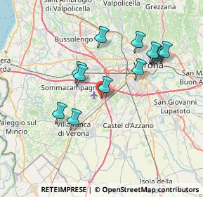 Mappa Via Monte Baldo, 37062 Villafranca di Verona VR, Italia (6.94167)