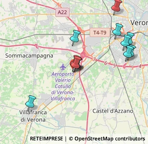 Mappa Via Monte Baldo, 37062 Villafranca di Verona VR, Italia (4.07273)