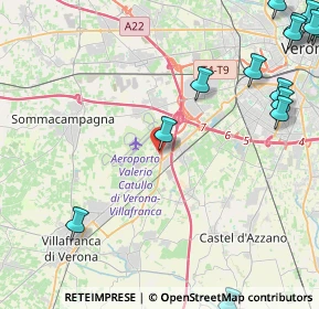 Mappa Via Monte Baldo, 37062 Villafranca di Verona VR, Italia (6.81333)
