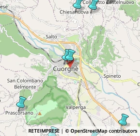 Mappa Via Torino, 10082 Cuorgnè TO, Italia (3.42)