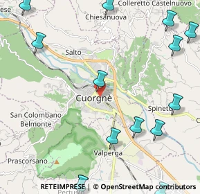 Mappa Via Torino, 10082 Cuorgnè TO, Italia (3.256)