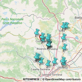 Mappa Via Torino, 10082 Cuorgnè TO, Italia (14.992)