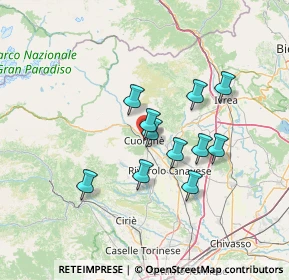 Mappa Corso Dante, 10082 Cuorgnè TO, Italia (10.96909)