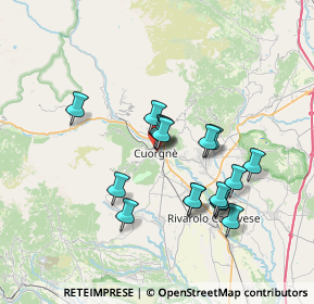 Mappa Corso Dante, 10082 Cuorgnè TO, Italia (6.23118)