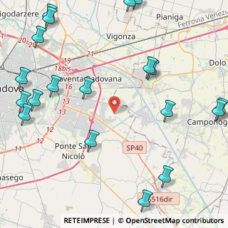 Mappa Via Piave, 35020 Saonara PD, Italia (6.374)