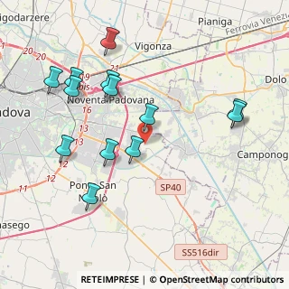 Mappa Via Piave, 35020 Saonara PD, Italia (4.26538)