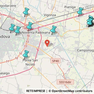 Mappa Via Piave, 35020 Saonara PD, Italia (6.94385)
