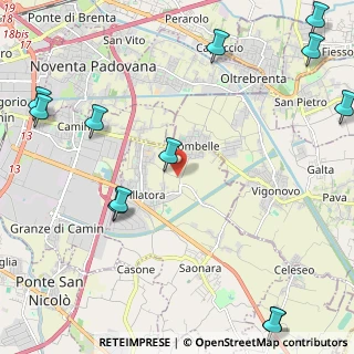 Mappa Via Piave, 35020 Saonara PD, Italia (3.22667)